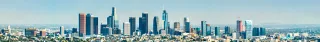 Panoramic shot of downtown Los Angeles